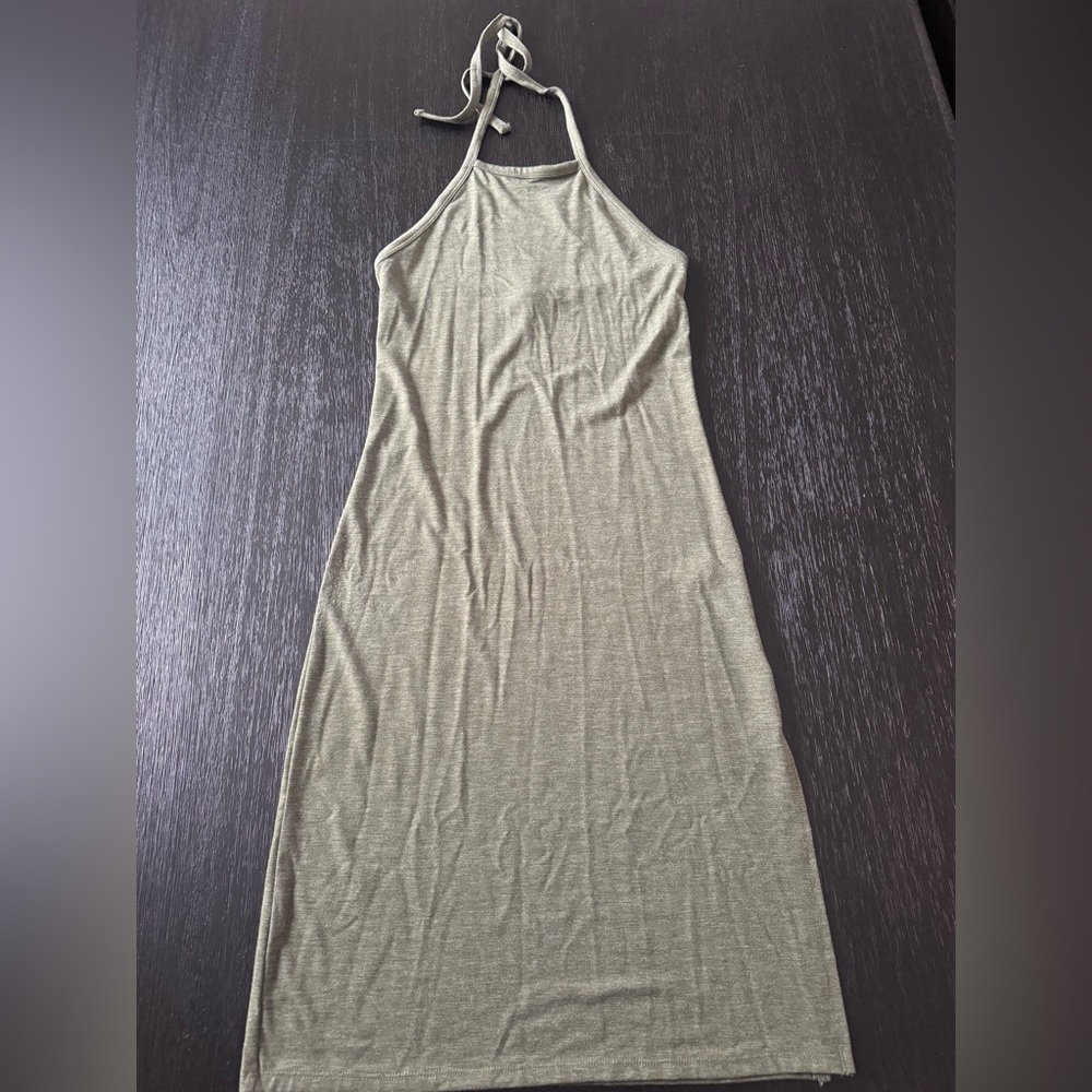 Forever 21 Tie Up Olive Dress (Like NEW)